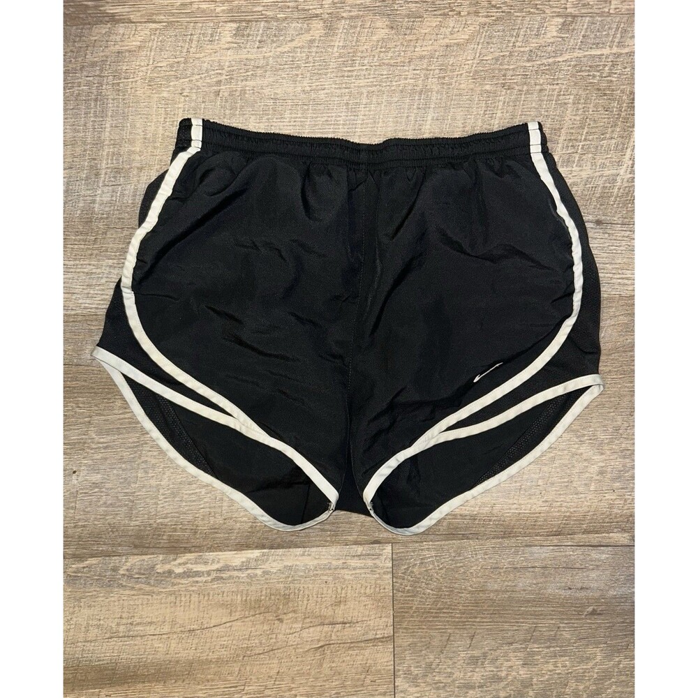 Nike Tempo Running Shorts Womens XS Black White Dri Fit Athletic Gym Track 3"